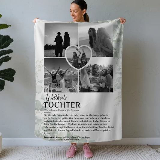 personalisierte decke definition tochter 5 fotos black white mit name Definitions Designs 1