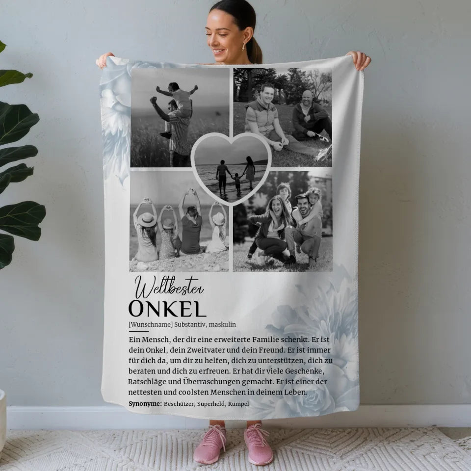 personalisierte decke definition onkel 5 fotos black white Definitions Designs 1