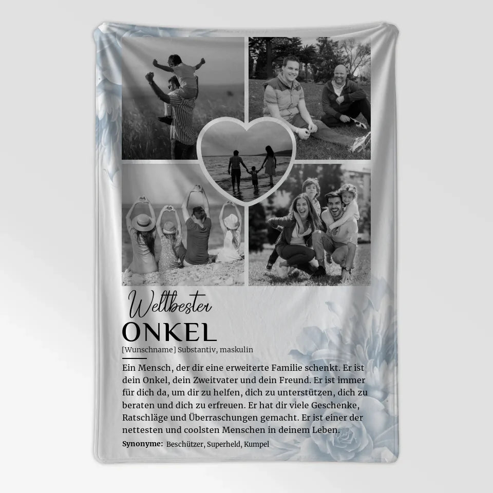 personalisierte decke definition onkel 5 fotos black white 7