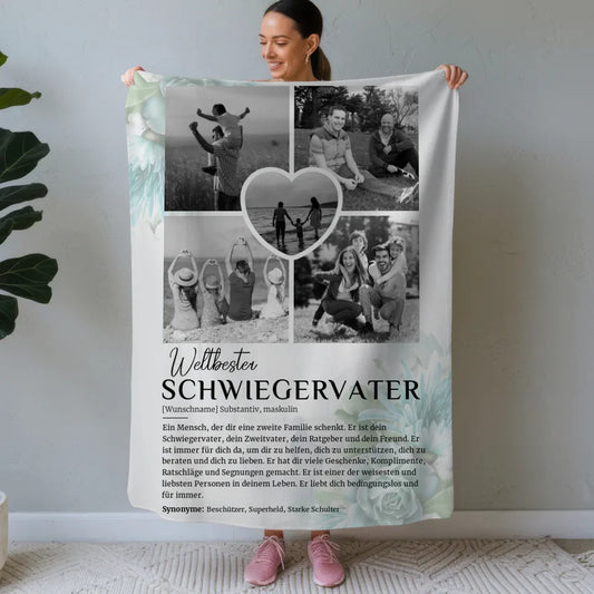 personalisierte decke definition schwiegervater 5 fotos black white Definitions Designs 1