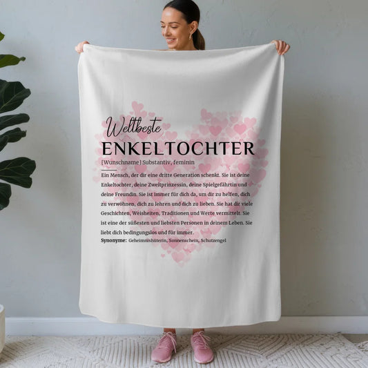 personalisierte decke definition enkeltochter mit name herzchen Definitions Designs 1