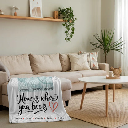 personalisierte decke familie stadtkarte home is where your love is 4