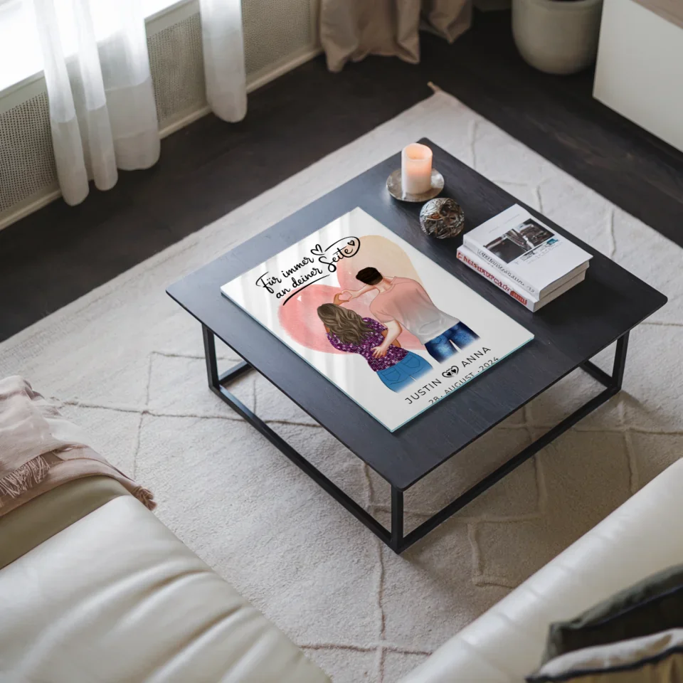 Personalisiertes Acrylglas Bild Paare Für Immer An Deiner Seite