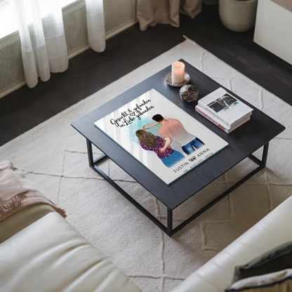 Personalisiertes Acrylglas Bilder für Paare mit Namen
