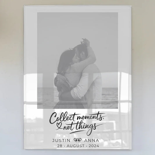 Personalisiertes Acrylglas Bild für Paare mit Foto und Namen