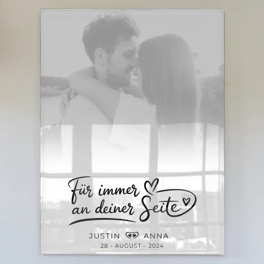 Personalisiertes Acrylglas Bilder für Paare Foto Black & White