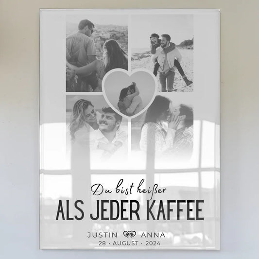 Personalisiertes Acrylglas Bild Paare Fotocollage 5 Fotos