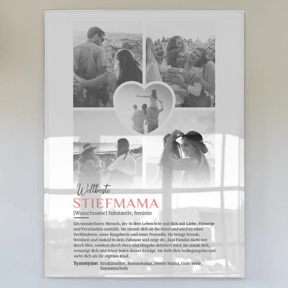 personalisiertes acrylglas bild definition stiefmama 5 fotos black white mit name Definitions Designs 1