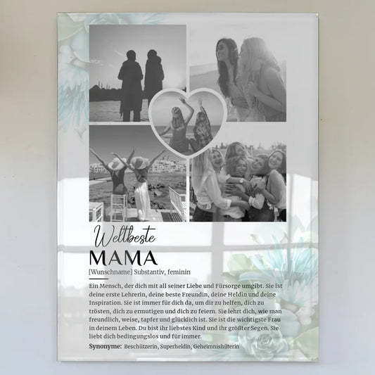 personalisiertes acrylglas bild definition mama 5 fotos schwarz weiss Definitions Designs 1