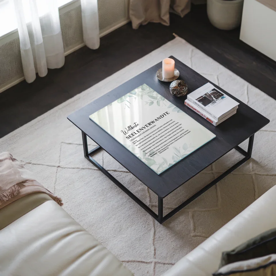 Personalisiertes Acrylglas Bild Definition Seelenverwandte Eukalyptus Stil