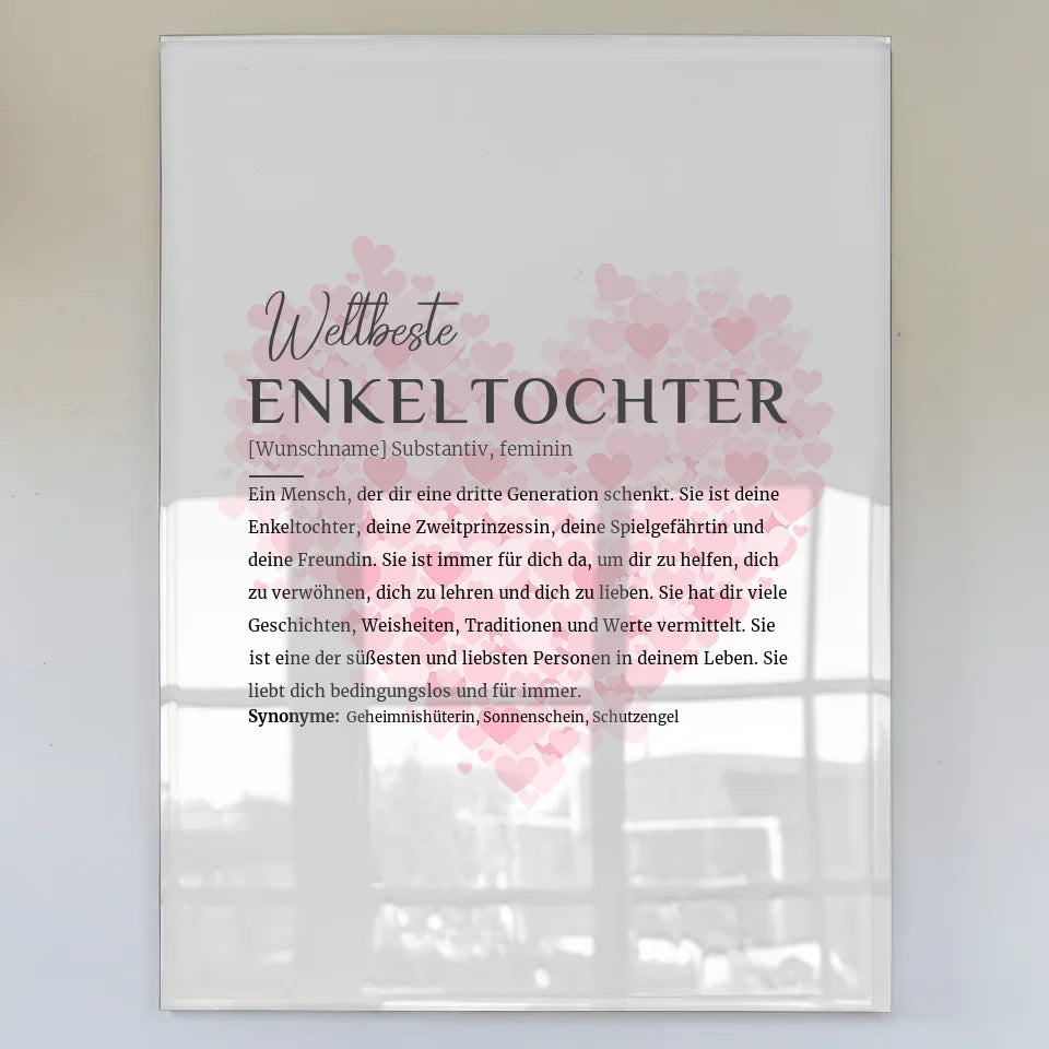 personalisiertes acrylglas bild definition enkeltochter mit name Definitions Designs 1