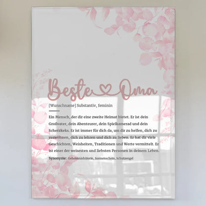 personalisiertes acrylglas bild definition beste oma herz mit name Definitions Designs 1