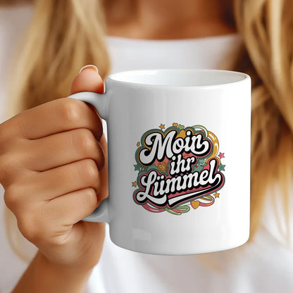 Moin Ihr Lümmel Tasse Lustige Sprüche für fröhliche Momente