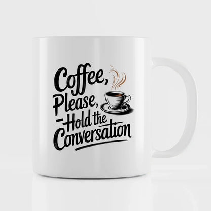 Kaffeetasse Spruchbilder Kaffee bitte führen Sie das Gespräch