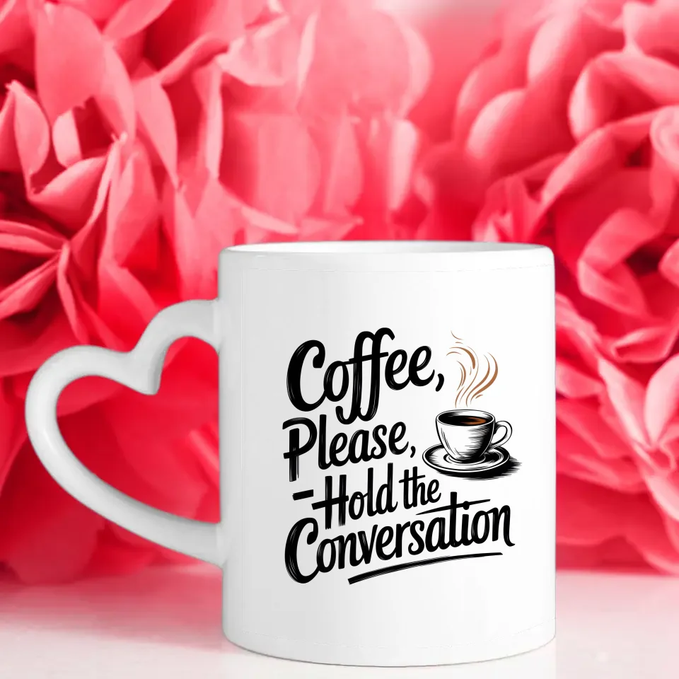 Kaffeetasse Spruchbilder Kaffee bitte führen Sie das Gespräch