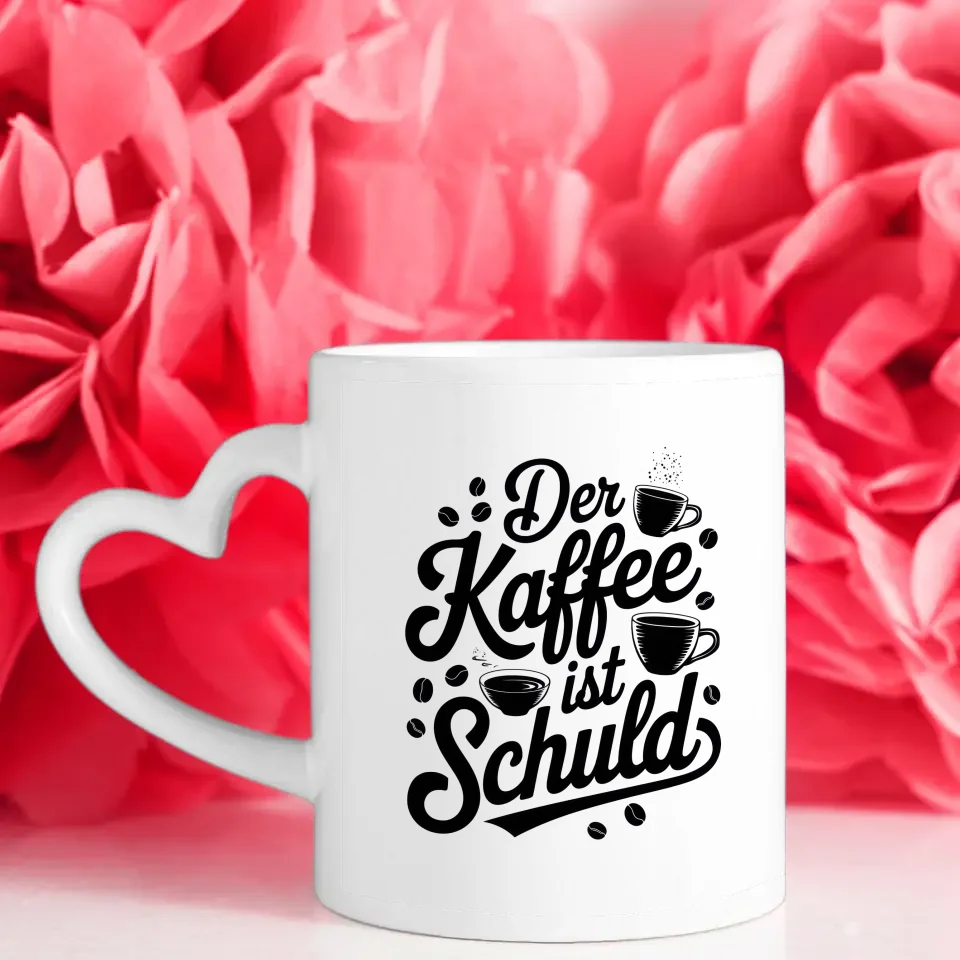 Kreative Tasse mit Spruch Der Kaffee ist schuld für Kaffee Liebhaber