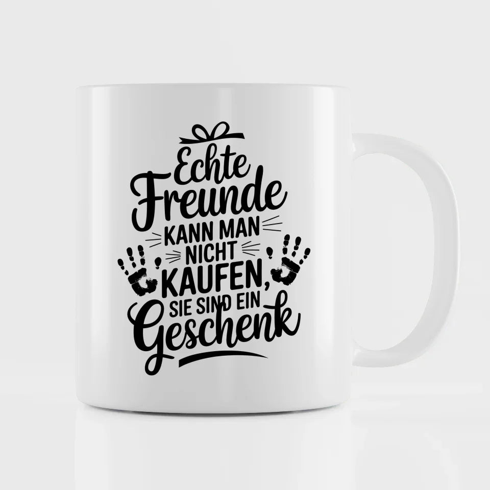 Tasse für Beste Freundin Echte Freunde sind ein Geschenk kreative Idee