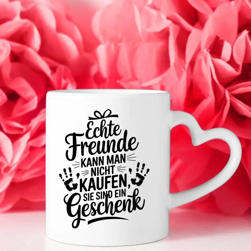 Tasse für Beste Freundin Echte Freunde sind ein Geschenk kreative Idee