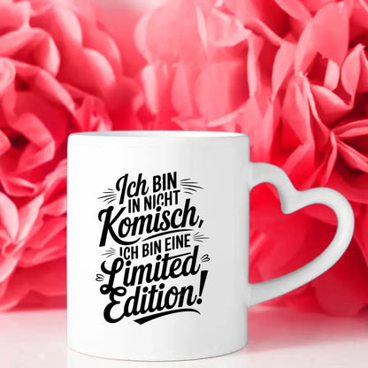 Lustige Sprüche Tasse Limited Edition Ich bin nicht komisch Vintage Design