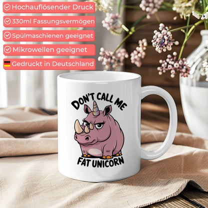 Nashorn Tasse mit witzigem Einhorn Design für Tierliebhaber