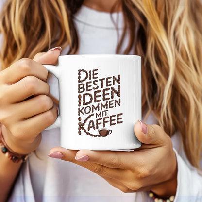 Kaffeetasse Spruchbilder Die besten Ideen kommen mit Kaffee