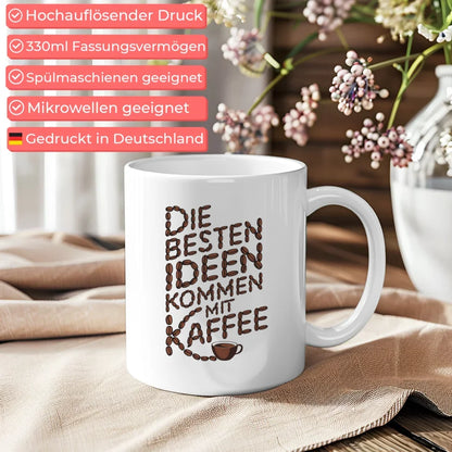 Kaffeetasse Spruchbilder Die besten Ideen kommen mit Kaffee