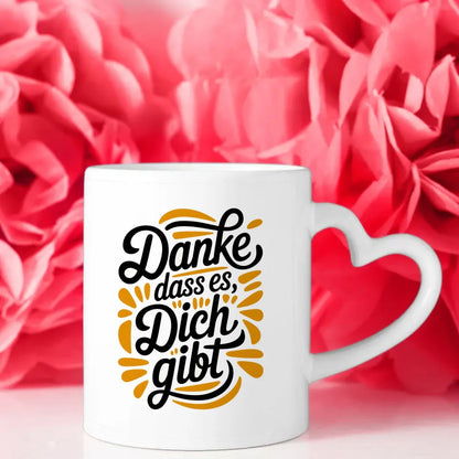Lustige Sprüche Tasse Danke dass es dich gibt mit kreativem Design