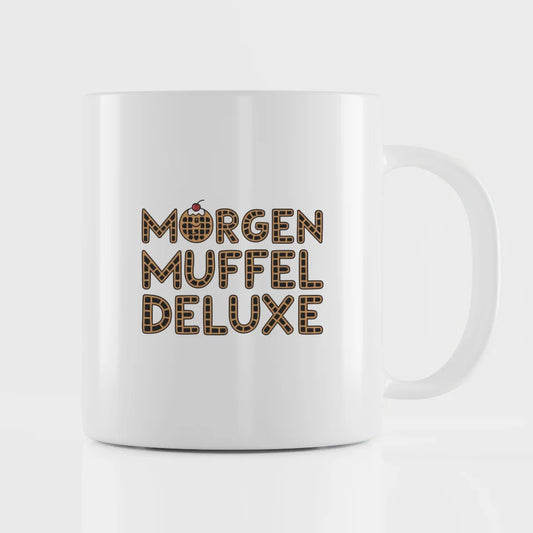 Waffelmuster Tasse Morgenmüffel deluxe für gute Laune