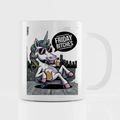 Einhorn Tasse mit lustiger Illustration für Tierliebhaber