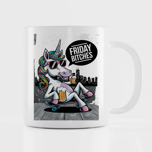 Einhorn Tasse mit lustiger Illustration für Tierliebhaber
