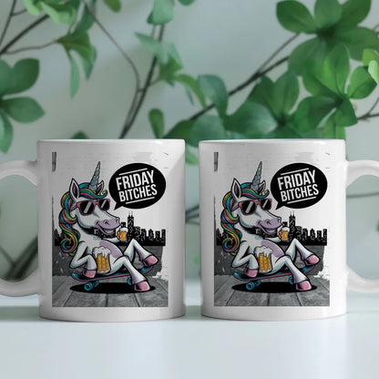 Einhorn Tasse mit lustiger Illustration für Tierliebhaber