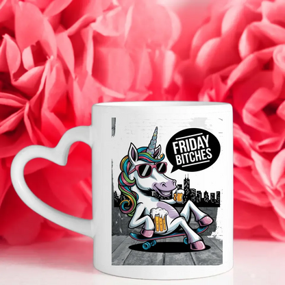Einhorn Tasse mit lustiger Illustration für Tierliebhaber