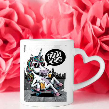 Einhorn Tasse mit lustiger Illustration für Tierliebhaber