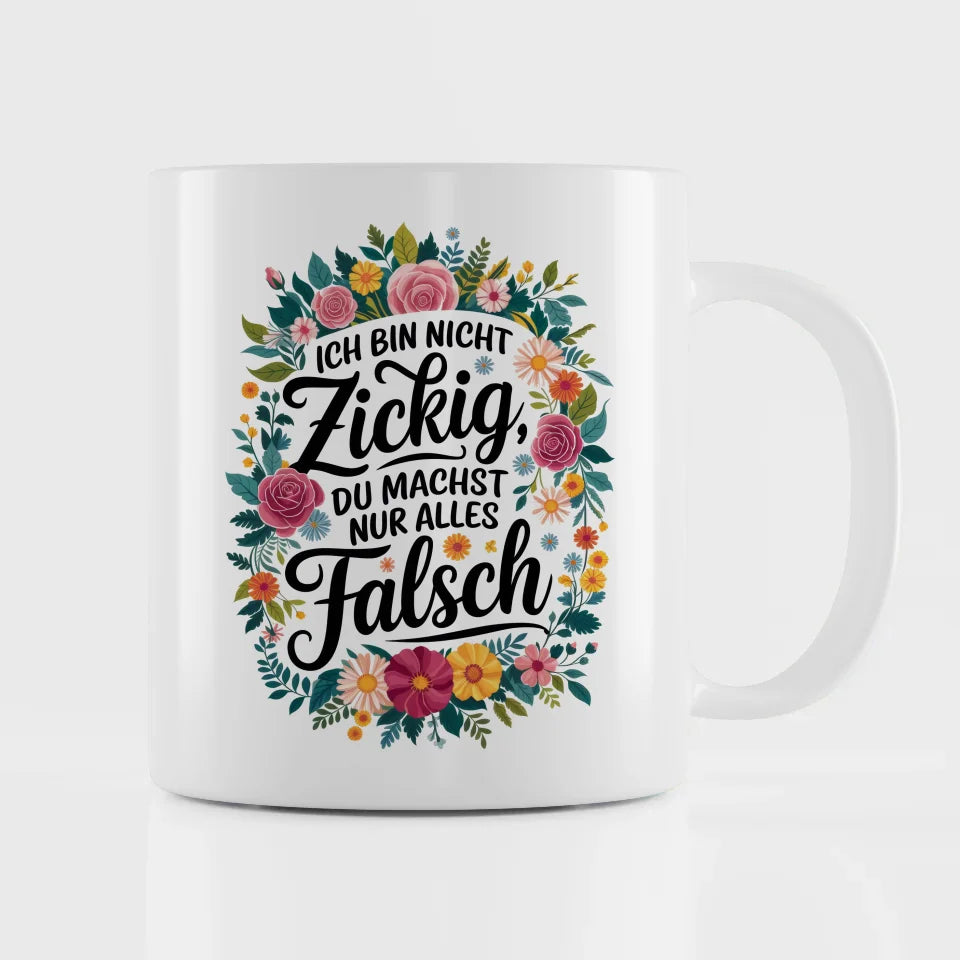 Lustige Tasse mit Kaffee Spruch