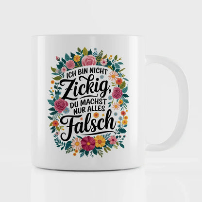 Lustige Tasse mit Kaffee Spruch