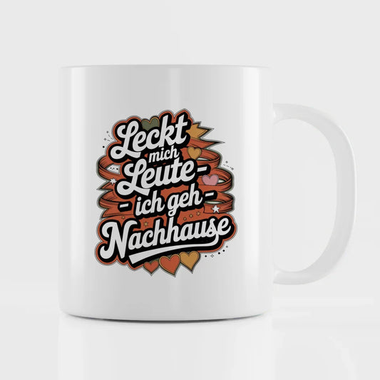 Lustige Tasse mit Spruch im Vintage-Stil für echte Humoristen