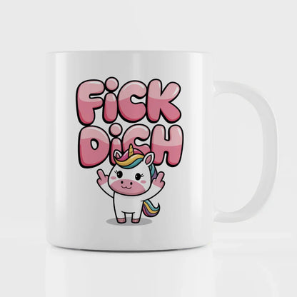 Lustige Tasse mit Ballett Regenbogen Einhorn und frechem Spruch