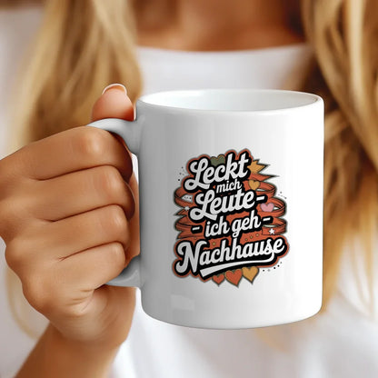 Lustige Tasse mit Spruch im Vintage-Stil für echte Humoristen