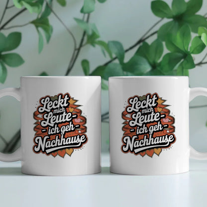 Lustige Tasse mit Spruch im Vintage-Stil für echte Humoristen