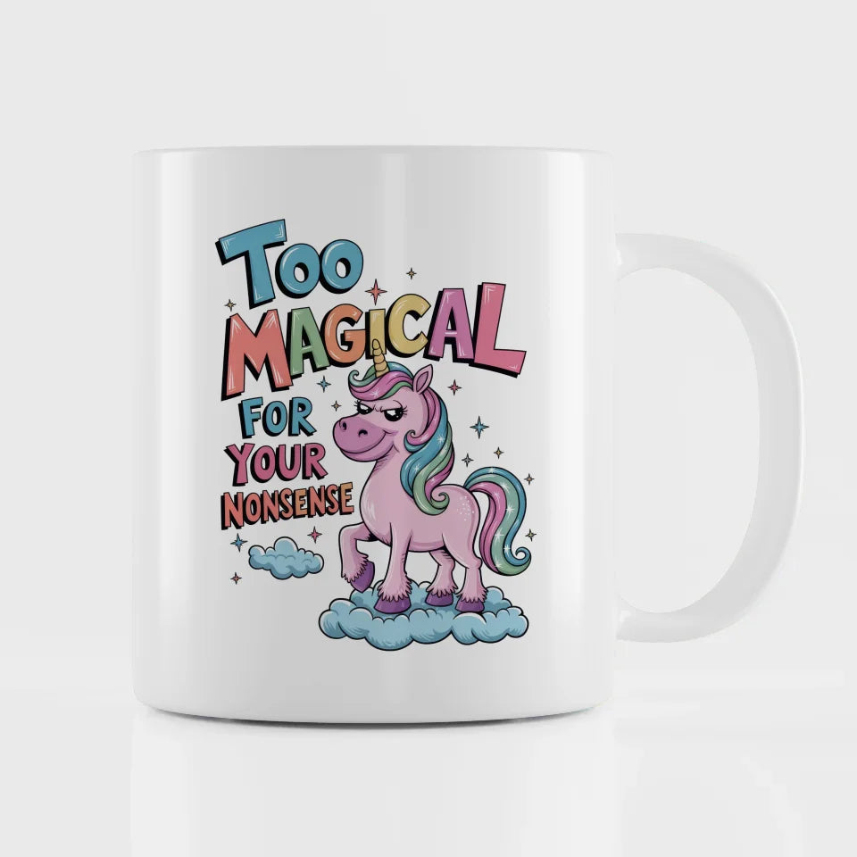 Tasse mit Einhorn Design quirky Humor für Tierliebhaber Geschenke