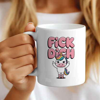 Lustige Tasse mit Einhorn und Ballettschuhen für Tierliebhaber