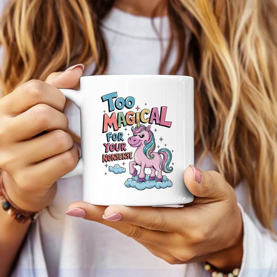 Tasse mit Einhorn Design quirky Humor für Tierliebhaber Geschenke