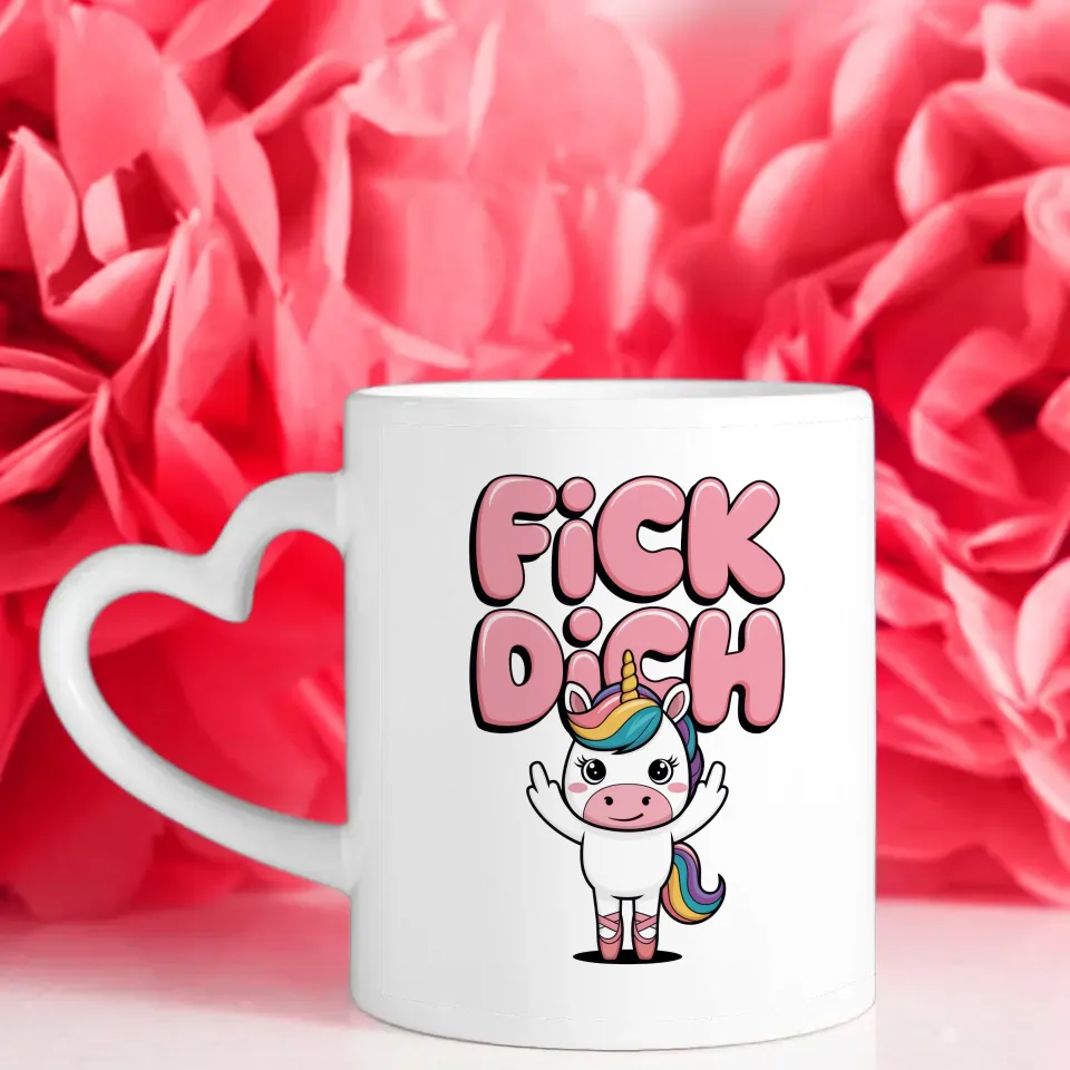Lustige Tasse mit Einhorn und Ballettschuhen für Tierliebhaber