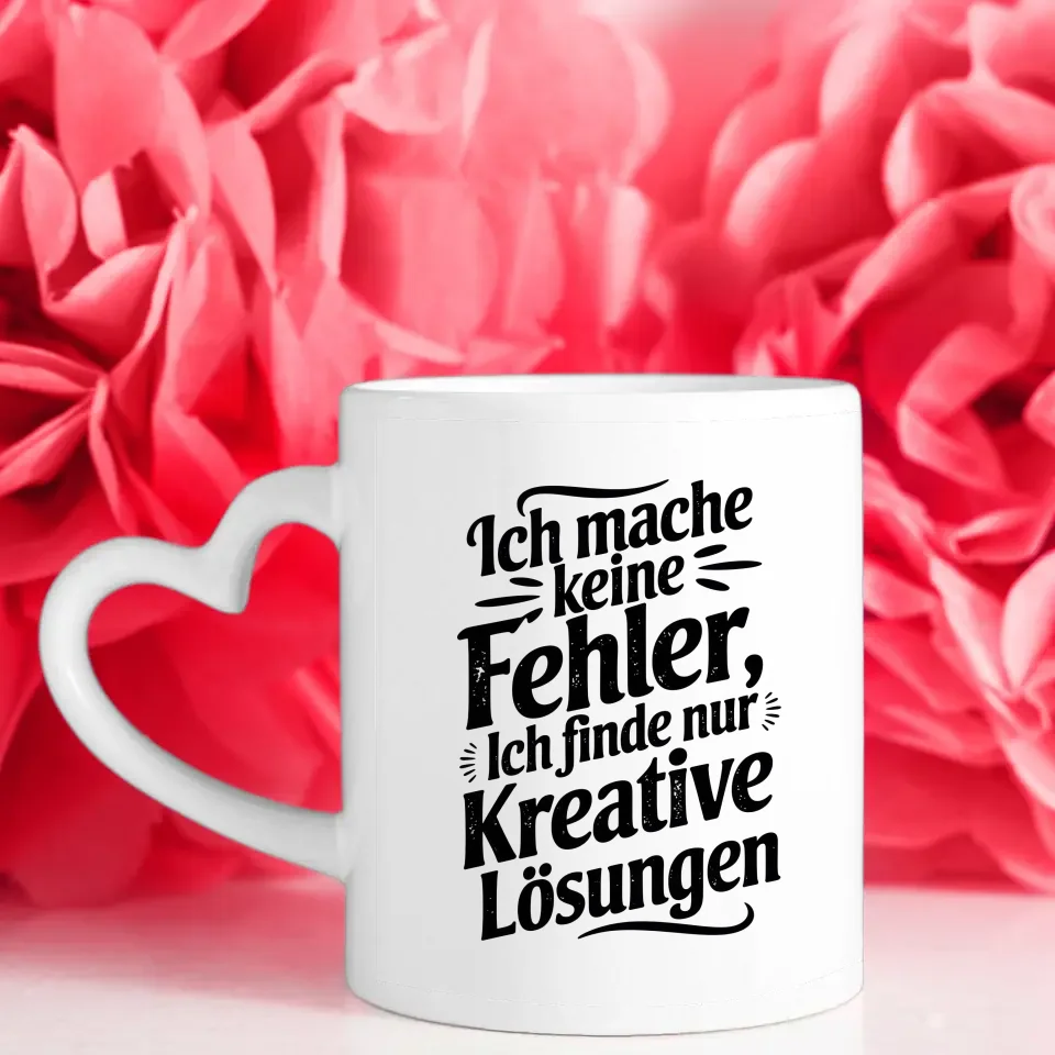Lustige Sprüche Tasse mit kreativen Lösungen im Vintage-Stil