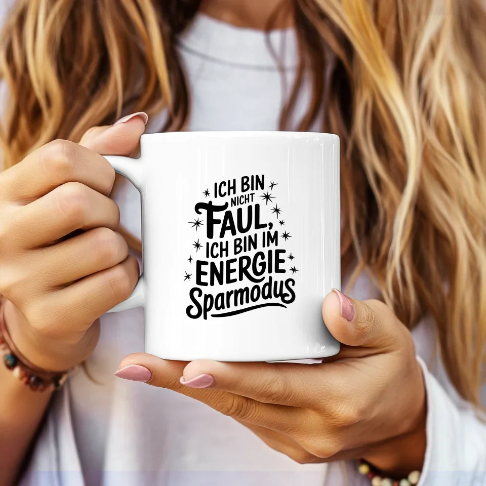 Lustige Sprüche Tasse Energie Sparmodus Vintage Design