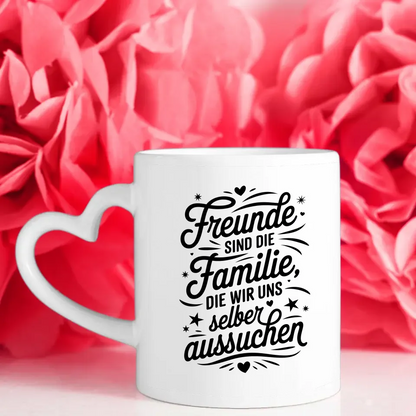 Tasse Beste Freundin mit handgefertigtem Spruch und Dekor