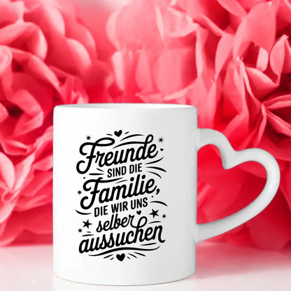 Tasse Beste Freundin mit handgefertigtem Spruch und Dekor