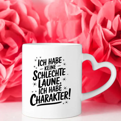 Lustige Sprüche Tasse mit Charakter und Sternen handgefertigt