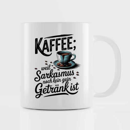 Lustige Tasse Kaffee Sarkasmus für Kaffeeliebhaber rustikales Design