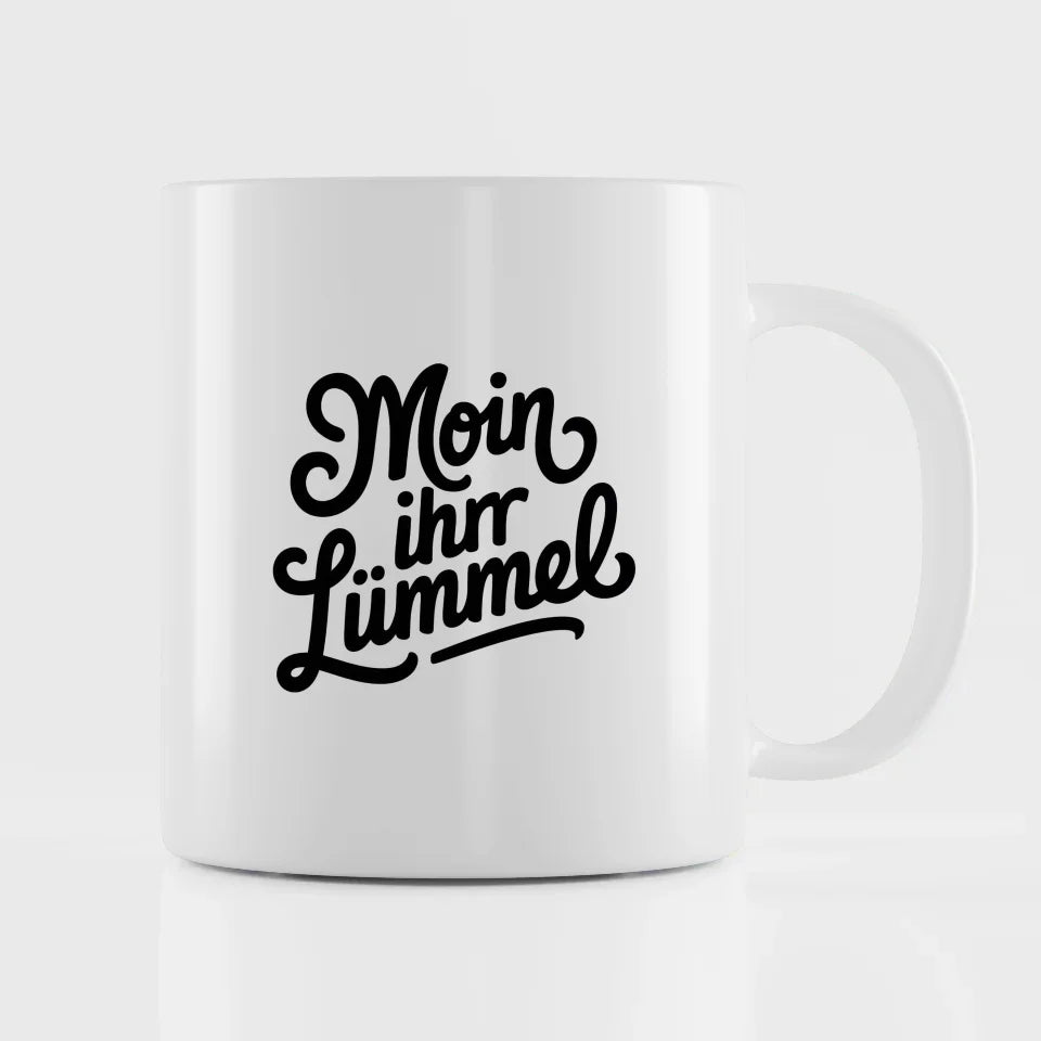 Lustige Sprüche Tasse Moin ihr Lümmel Vintage Flair Geschenk